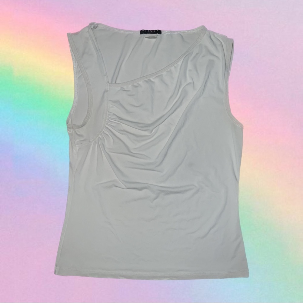 90s asymmetrical neckline tank